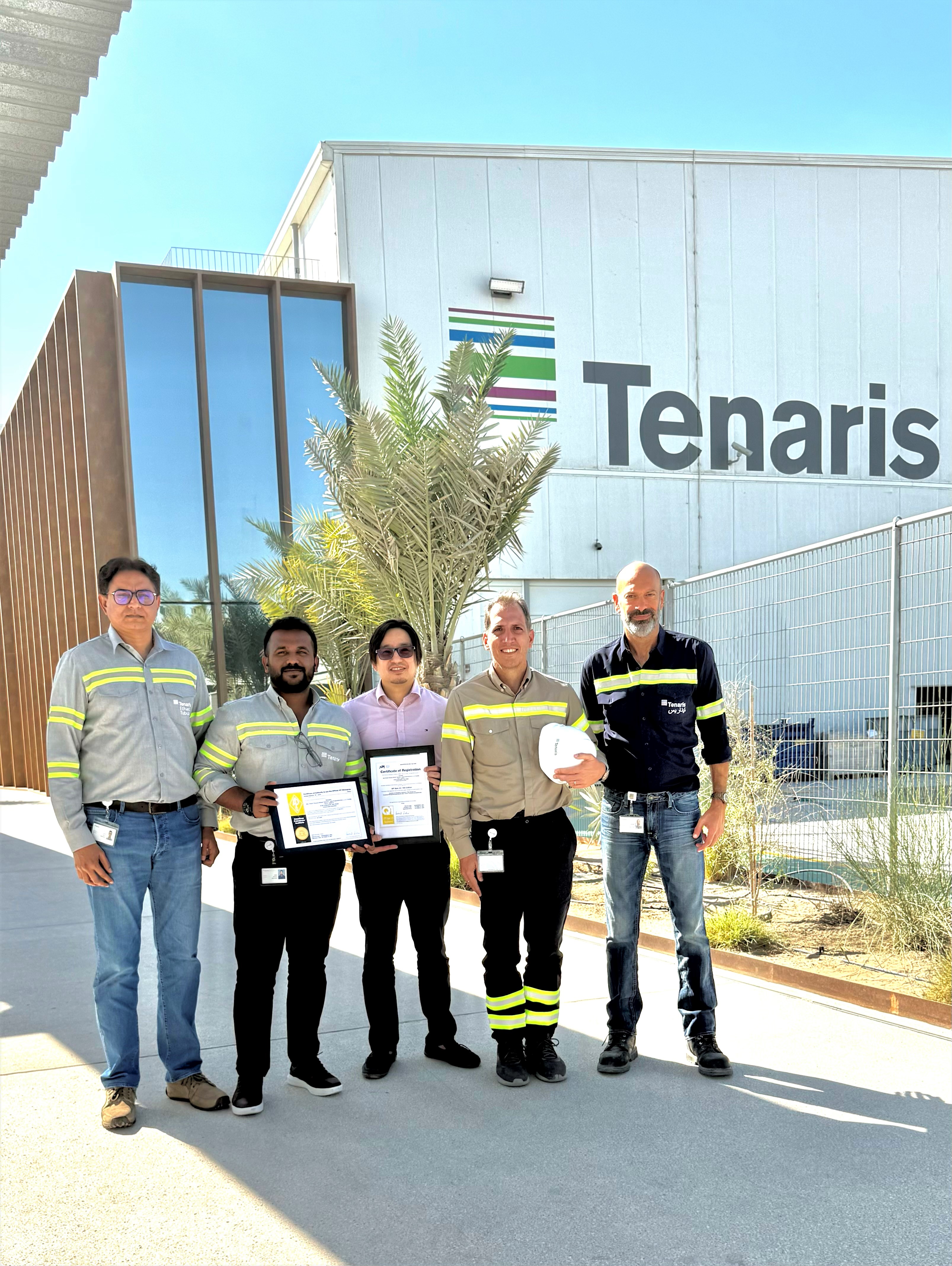 Tenaris in Abu Dhabi achieves API Q1 certification, underscoring ...