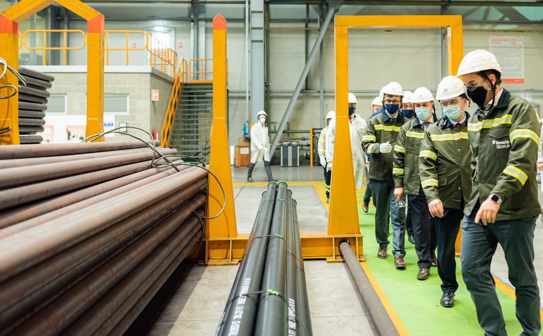 Prime Minister of Romania Ludovic Orban visits Tenaris mill in Zalau